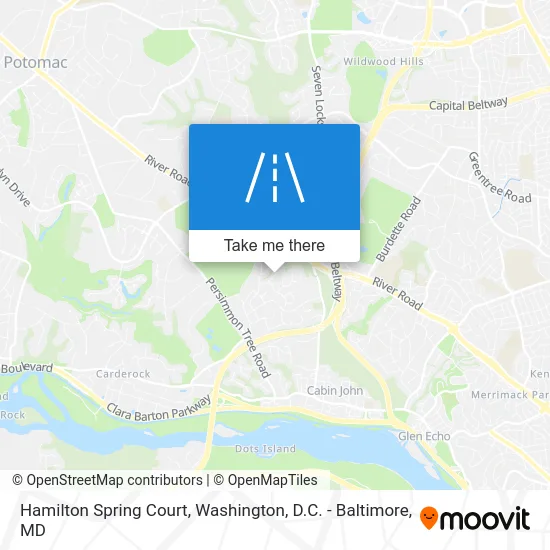 Hamilton Spring Court map