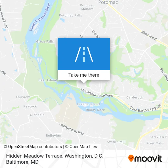 Hidden Meadow Terrace map