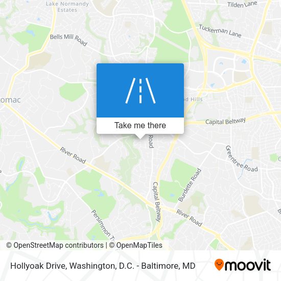 Hollyoak Drive map