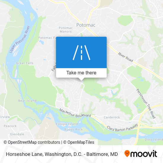 Horseshoe Lane map