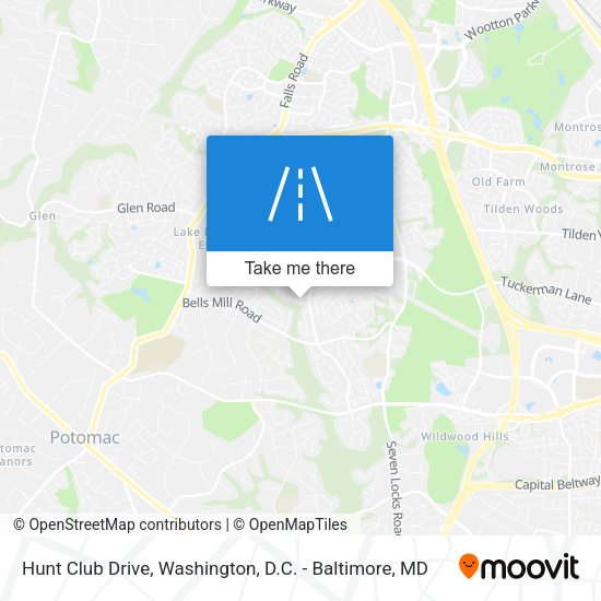 Hunt Club Drive map