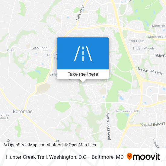 Hunter Creek Trail map