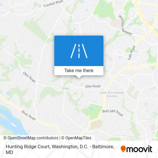 Hunting Ridge Court map