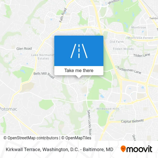 Kirkwall Terrace map