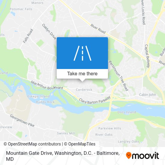 Mountain Gate Drive map