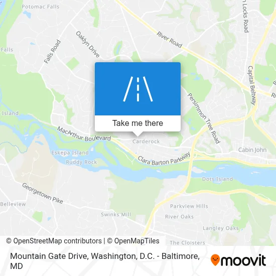 Mountain Gate Drive map