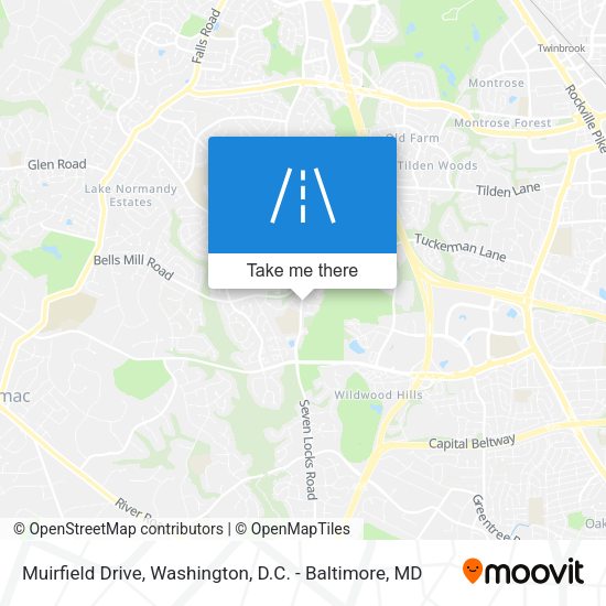 Muirfield Drive map