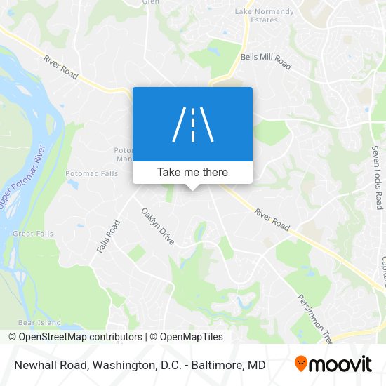 Newhall Road map