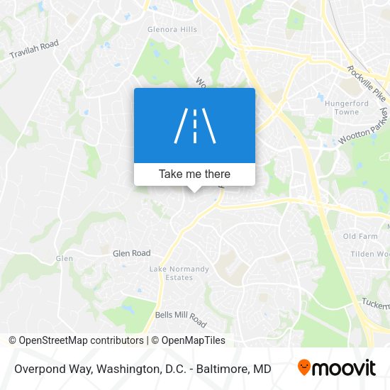 Overpond Way map