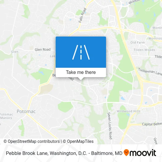 Pebble Brook Lane map