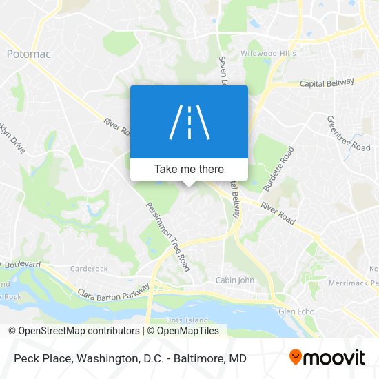 Peck Place map