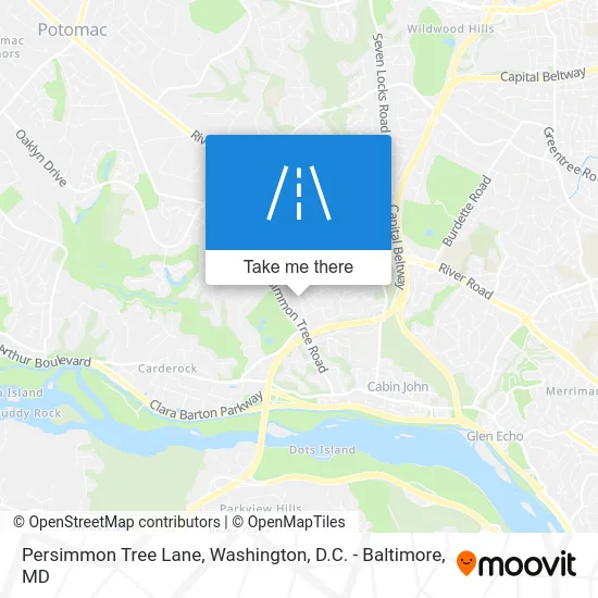 Persimmon Tree Lane map