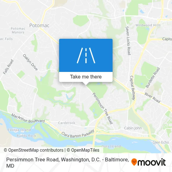 Persimmon Tree Road map