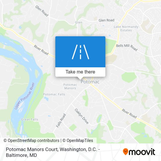 Mapa de Potomac Manors Court