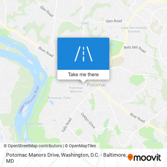 Potomac Manors Drive map