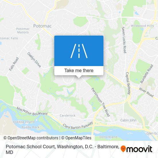Potomac School Court map
