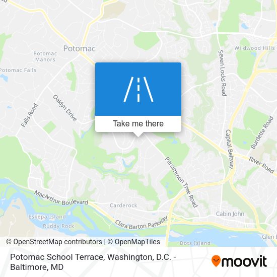 Potomac School Terrace map