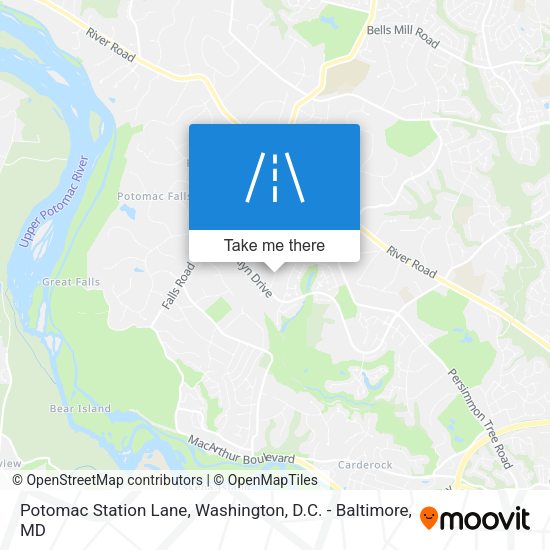 Potomac Station Lane map