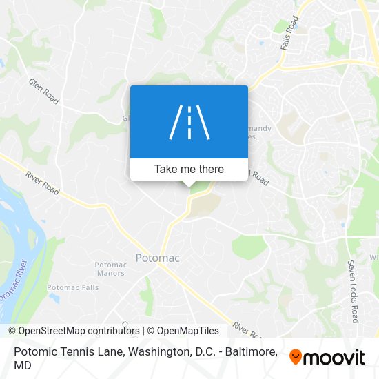 Potomic Tennis Lane map