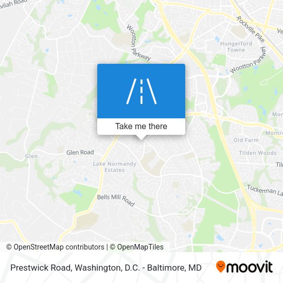 Prestwick Road map
