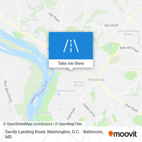 Sandy Landing Road map