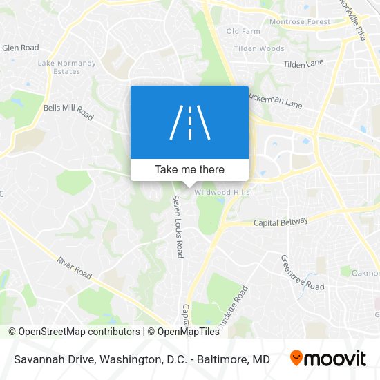 Savannah Drive map