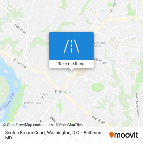 Scotch Broom Court map