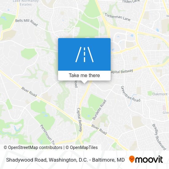Shadywood Road map