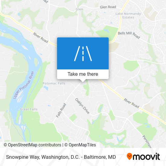 Snowpine Way map