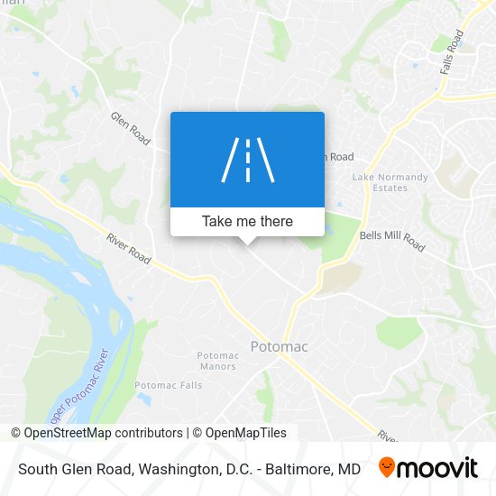 South Glen Road map