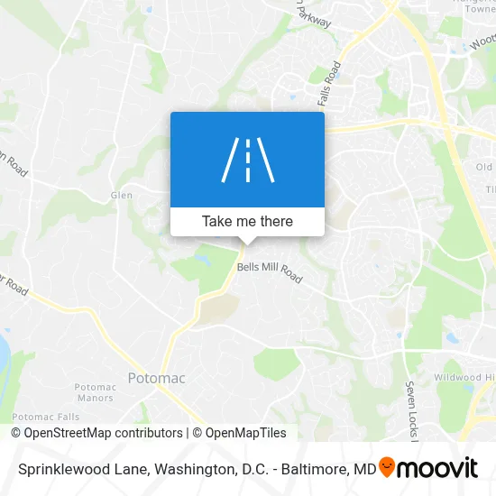 Sprinklewood Lane map