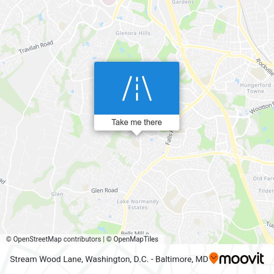 Stream Wood Lane map
