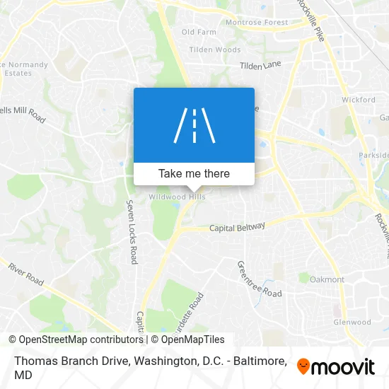 Thomas Branch Drive map