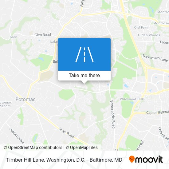Timber Hill Lane map