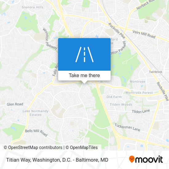 Titian Way map