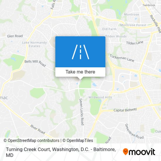 Turning Creek Court map