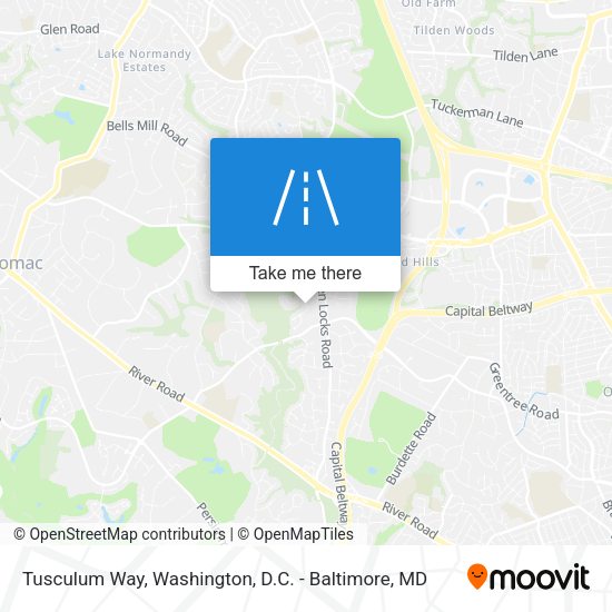 Mapa de Tusculum Way
