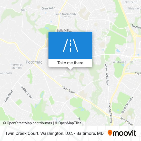Mapa de Twin Creek Court