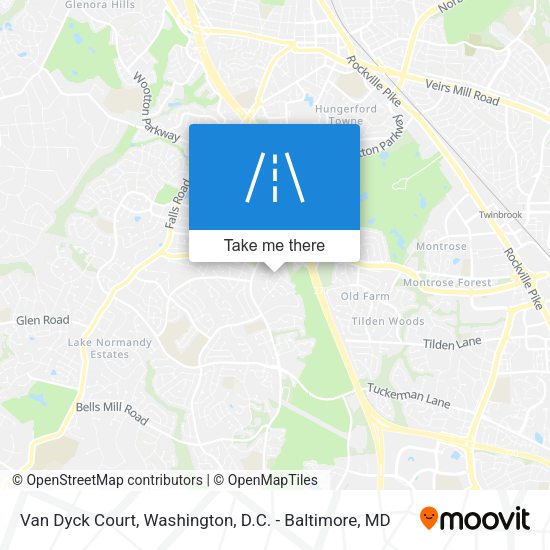 Van Dyck Court map