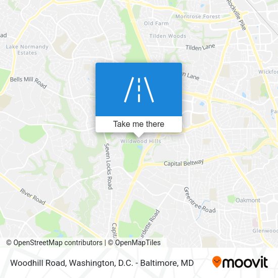 Woodhill Road map