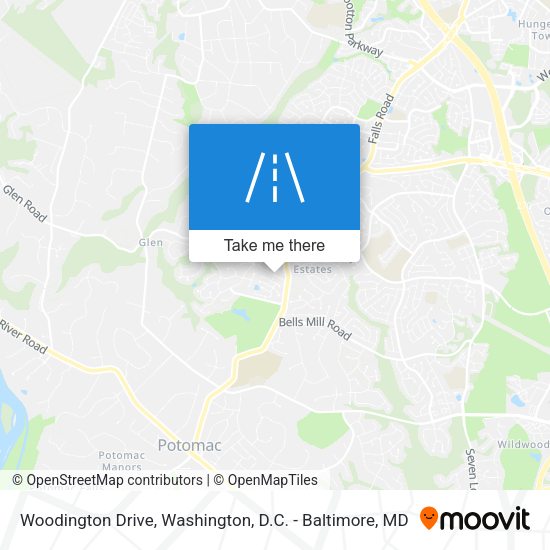 Woodington Drive map