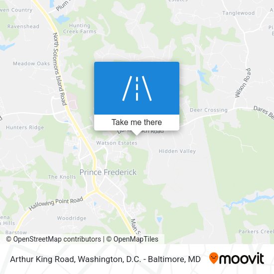 Arthur King Road map