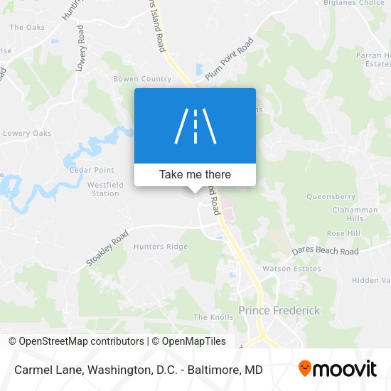 Carmel Lane map