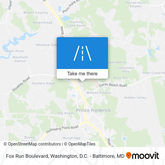 Mapa de Fox Run Boulevard