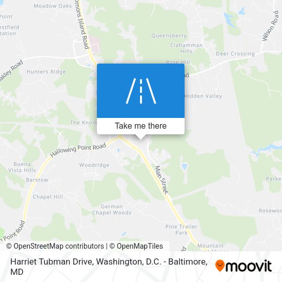Harriet Tubman Drive map