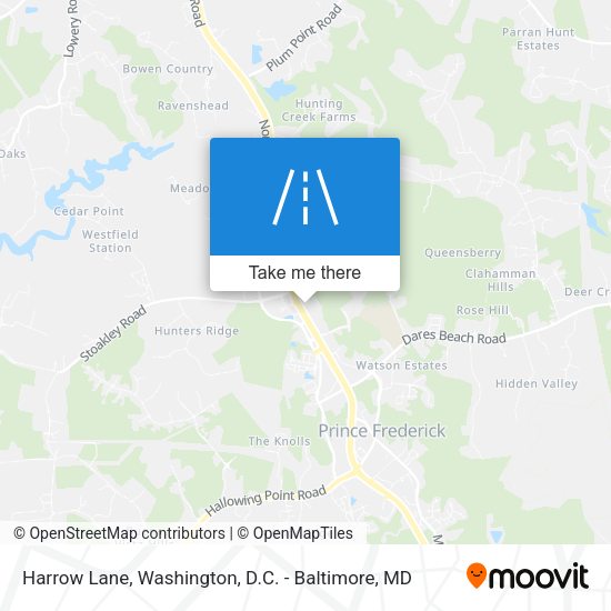Harrow Lane map