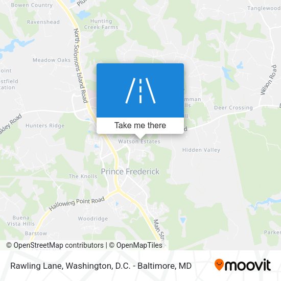 Rawling Lane map