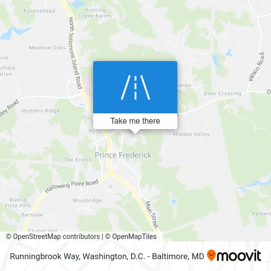 Runningbrook Way map