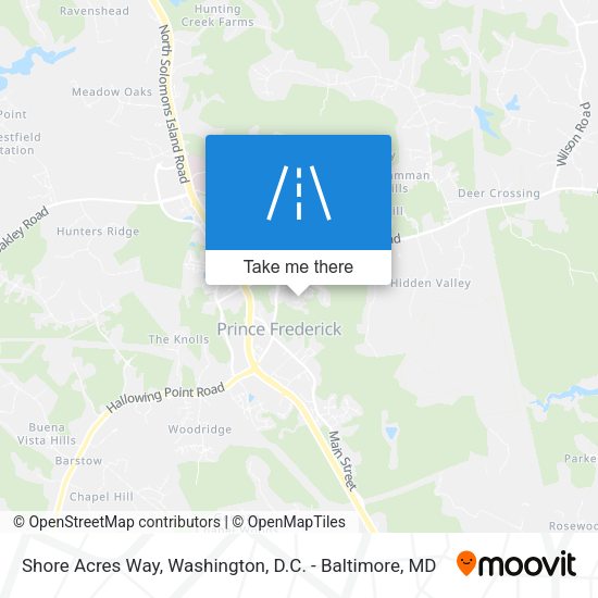 Shore Acres Way map