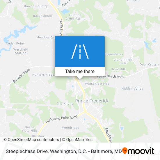 Steeplechase Drive map
